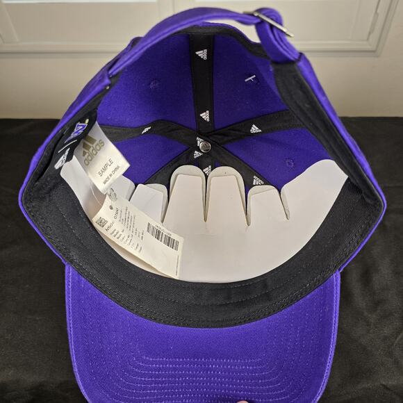 Washington Huskies Adidas Purple Adult Size Strap-back Hat - Picture 6 of 6
